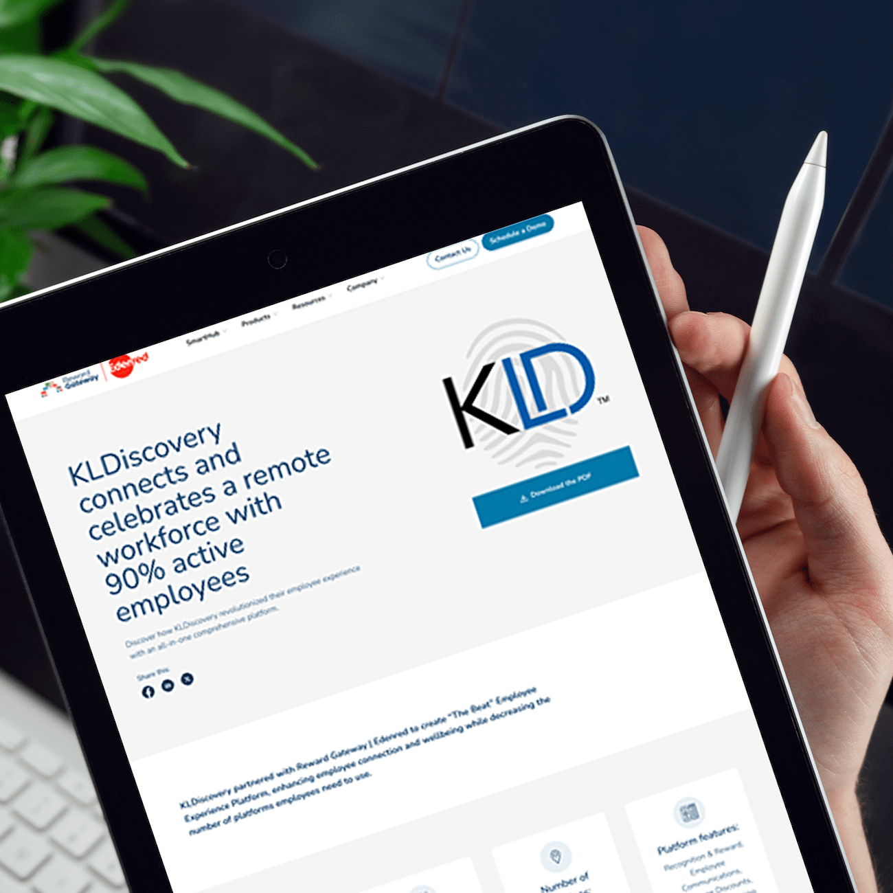 KLDiscovery connects and celebrates a remote workforce with 90% active employees | RGER Case Study
