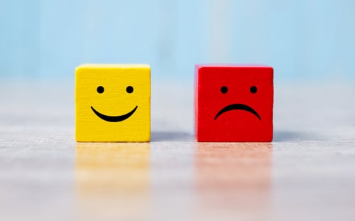 happy vs. unhappy employee