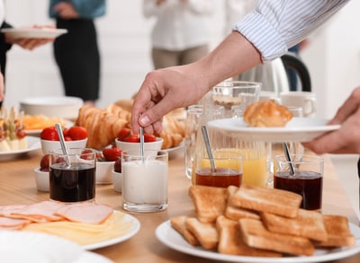 A great strategy to draw employees into the office is, genuinely, feeding them. It saves them money and boosts morale!