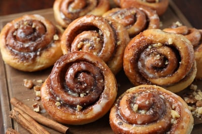 April 10th is National Cinnamon Roll Day – celebrate with a catered breakfast!