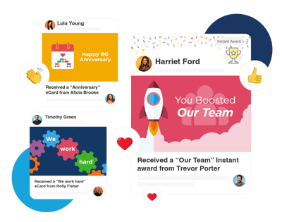 Recognition moments for team wins | RGER Employee Recognition