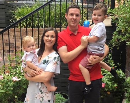 James' family, who he spent lots of time with thanks to RG's gender-neutral parental leave policy