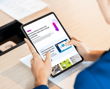Internal comms and recognition tools for change management