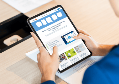 Internal comms and recognition tools for change management