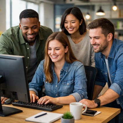 People at Computer