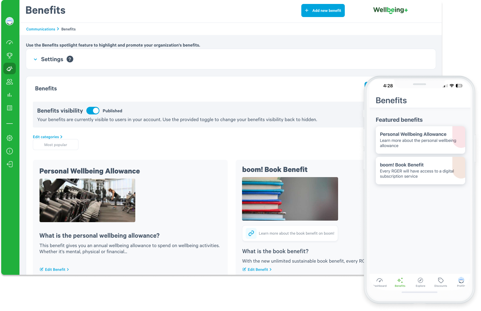 Corporate Fitness App | Wellbeing+ | Reward Gateway