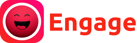 Horizontal Engage Icon & Red Text - 1024