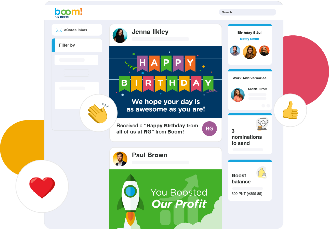 Reward Gateway Social Recognition Wall