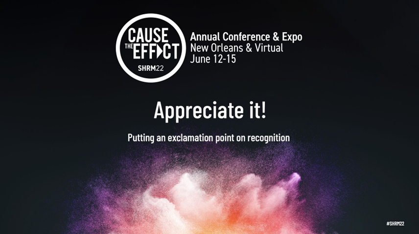 Appreciate it! Putting an Exclamation Point on Recognition