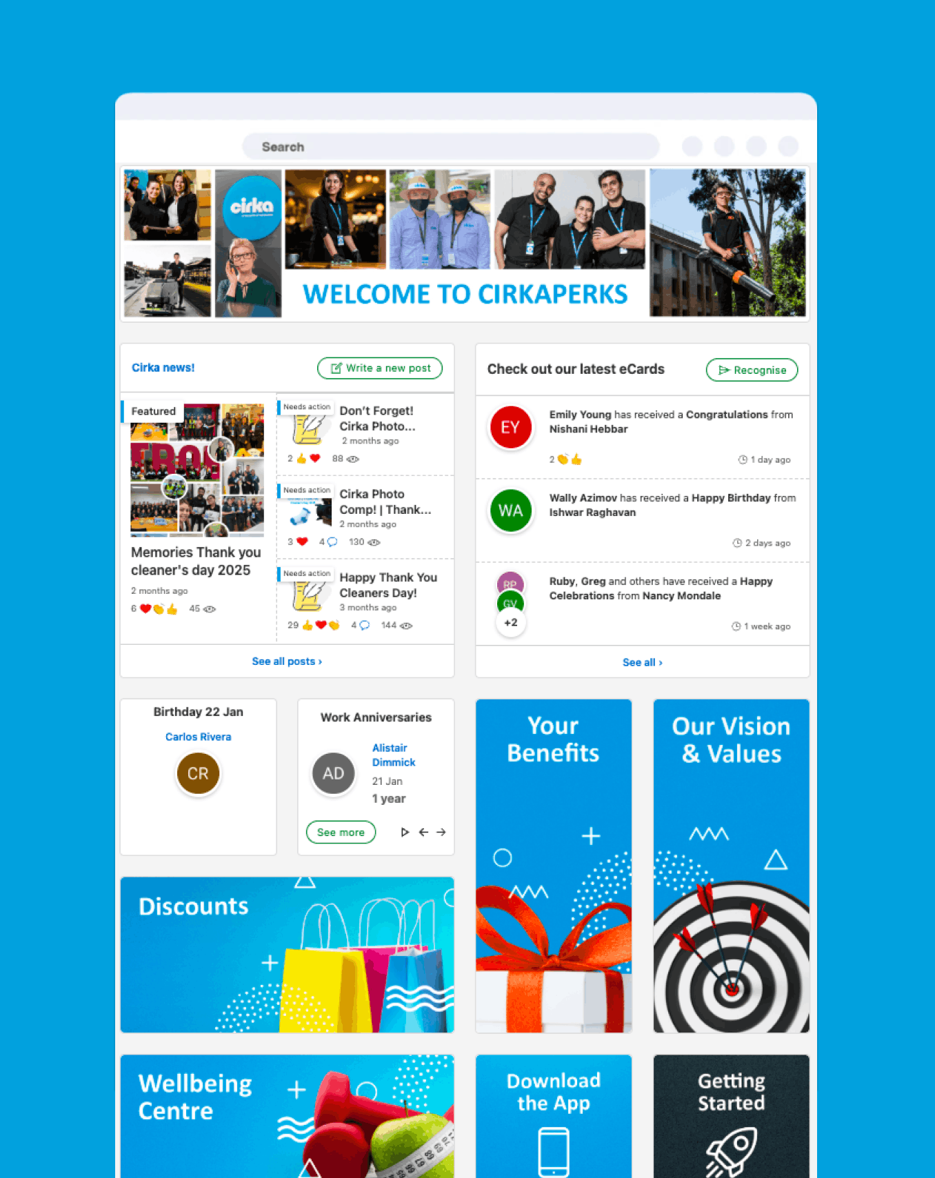 How Cirka engages a dispersed workforce with Reward Gateway