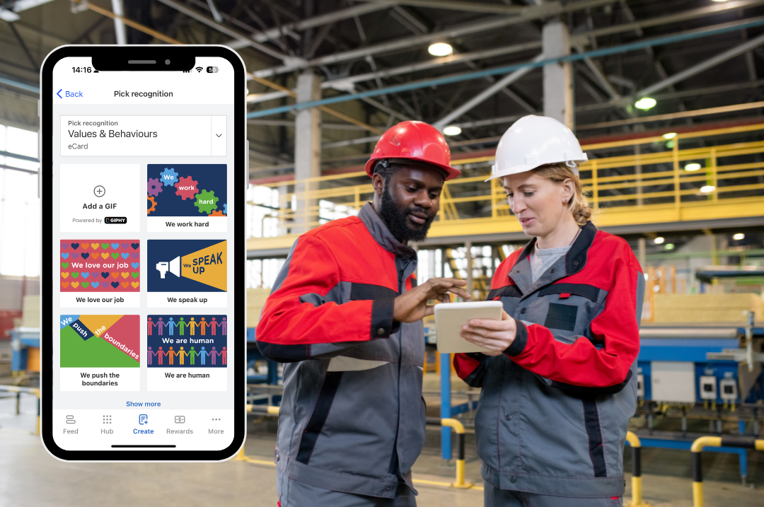 recognition manufacturing man and woman