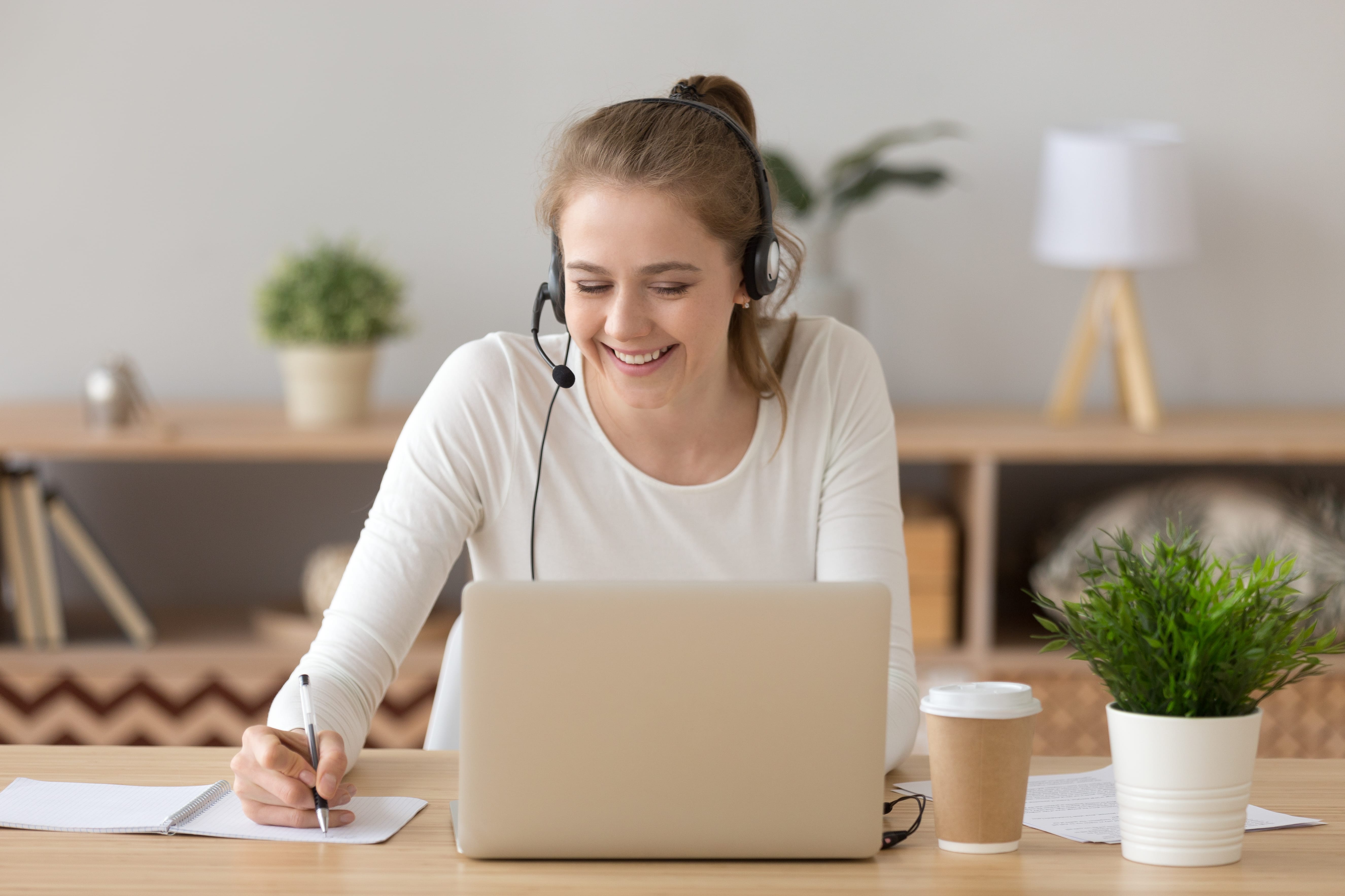 engaged-female-employee-working-from-home