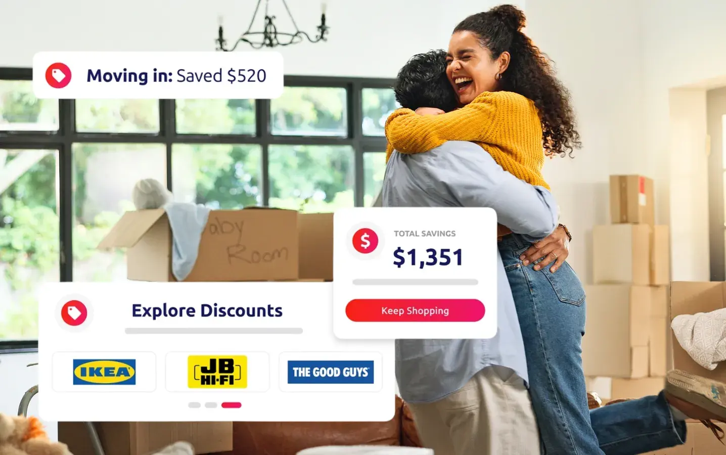 Cashback on home and tech