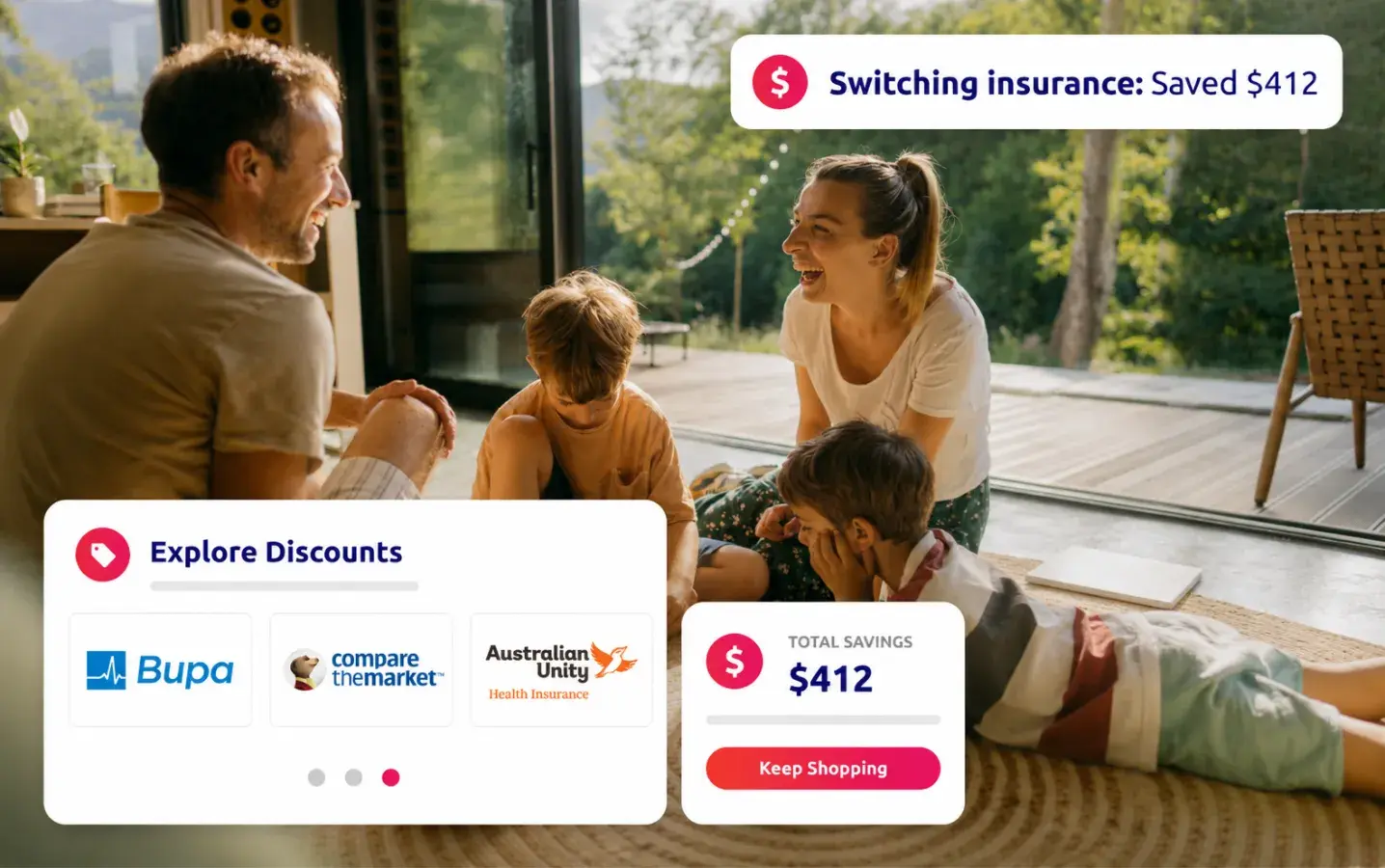 Savings on utilities and insurance