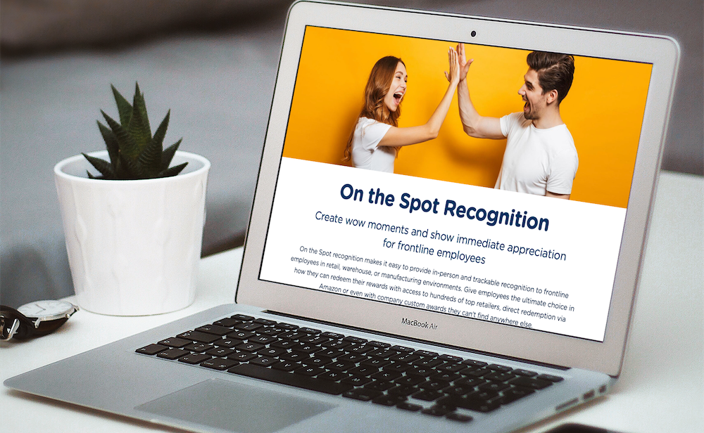 on the spot recognition mockup